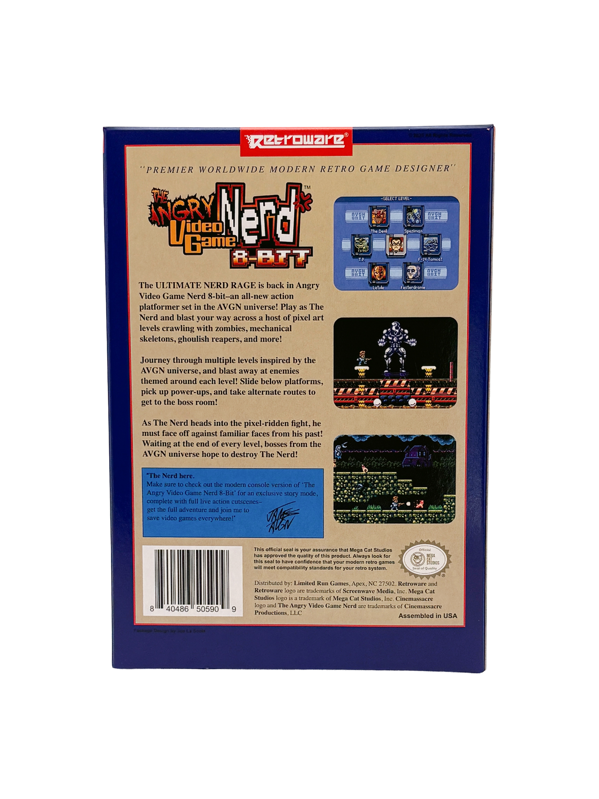 Angry Video Game Nerd 8-bit Standard Edition - Gray NES