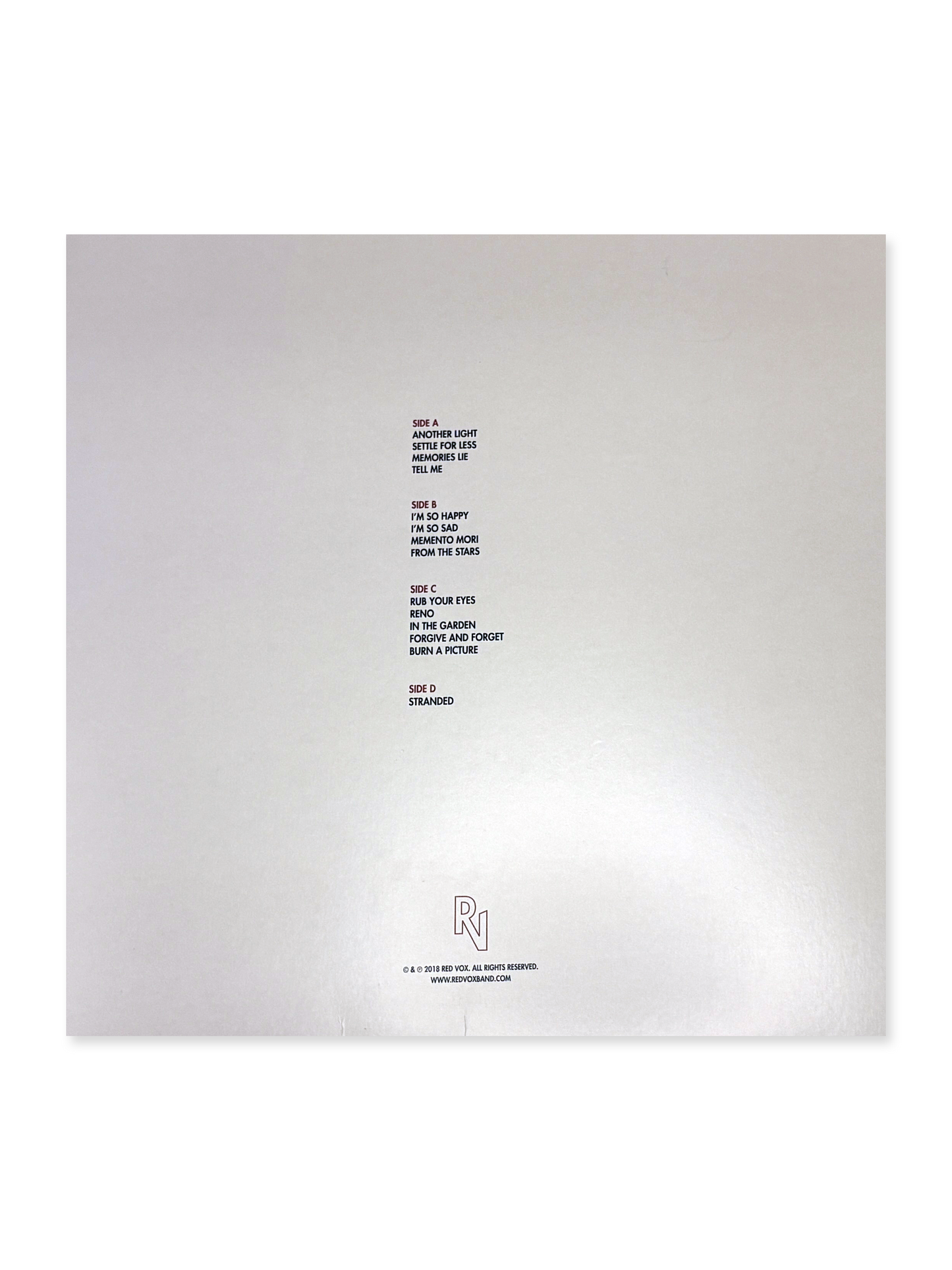 Red Vox - Another Light Vinyl