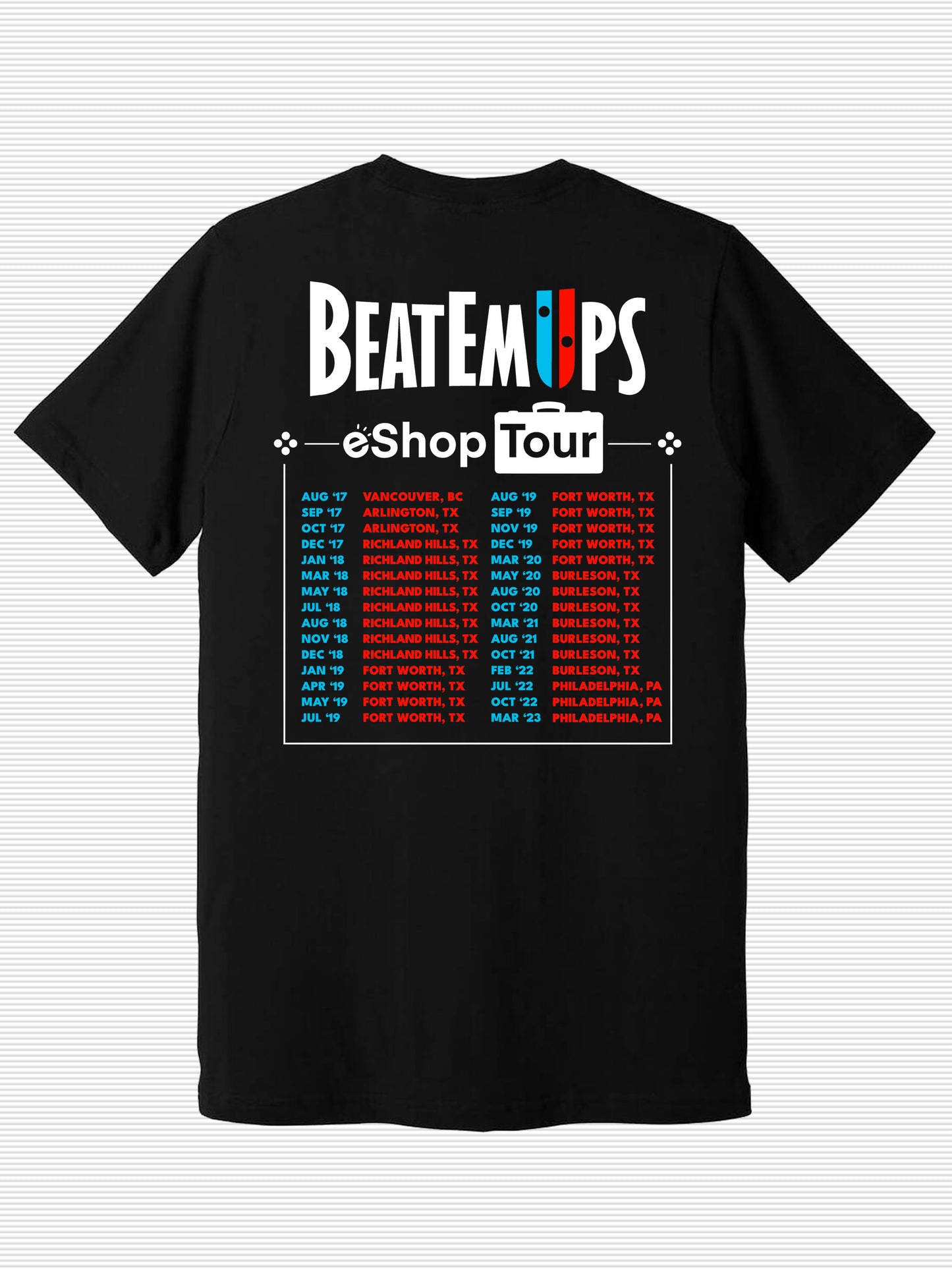 BeatEmUps eShop Tour Shirt