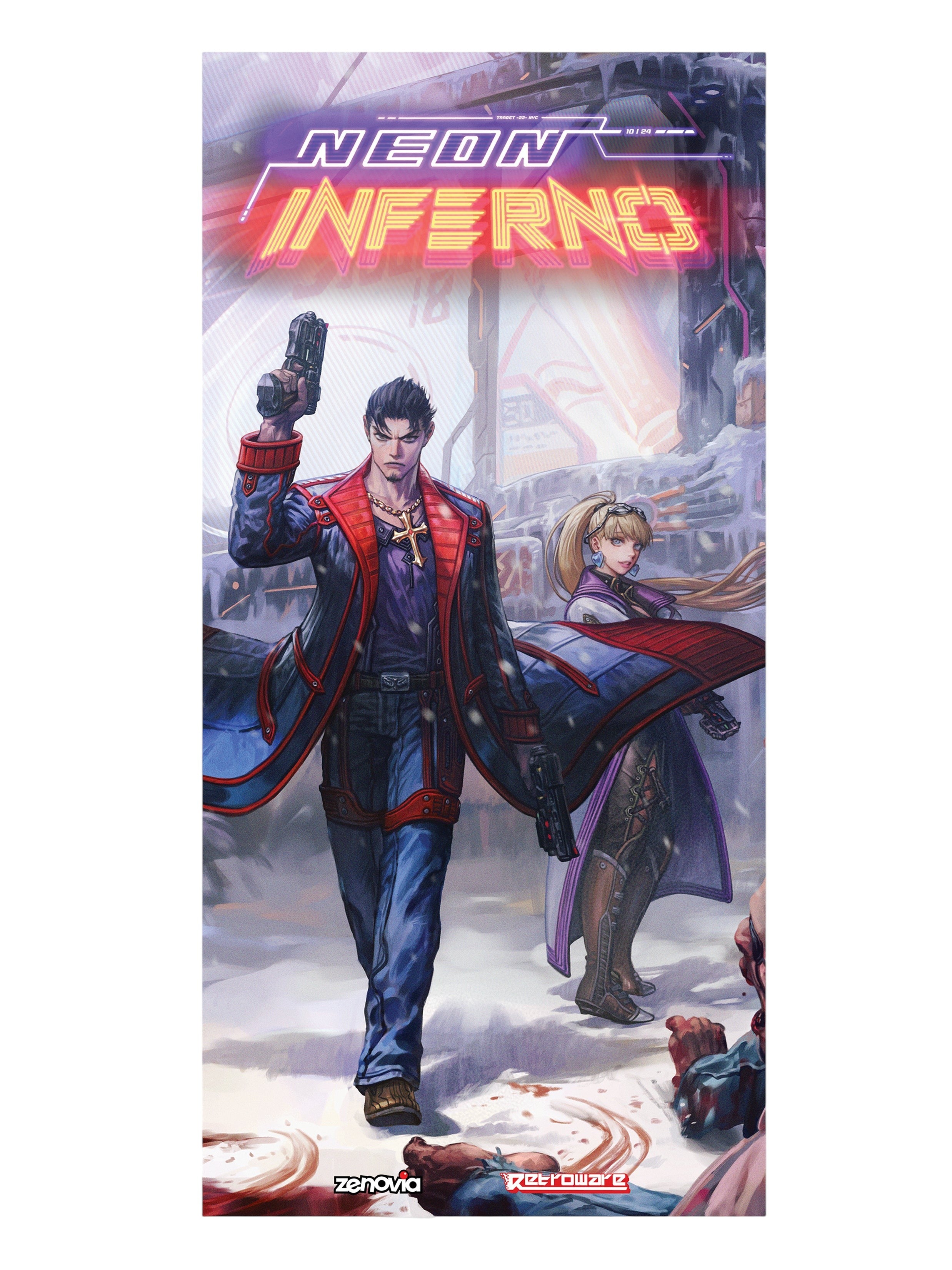 FREE Neon Inferno Double-Sided Poster – Retroware