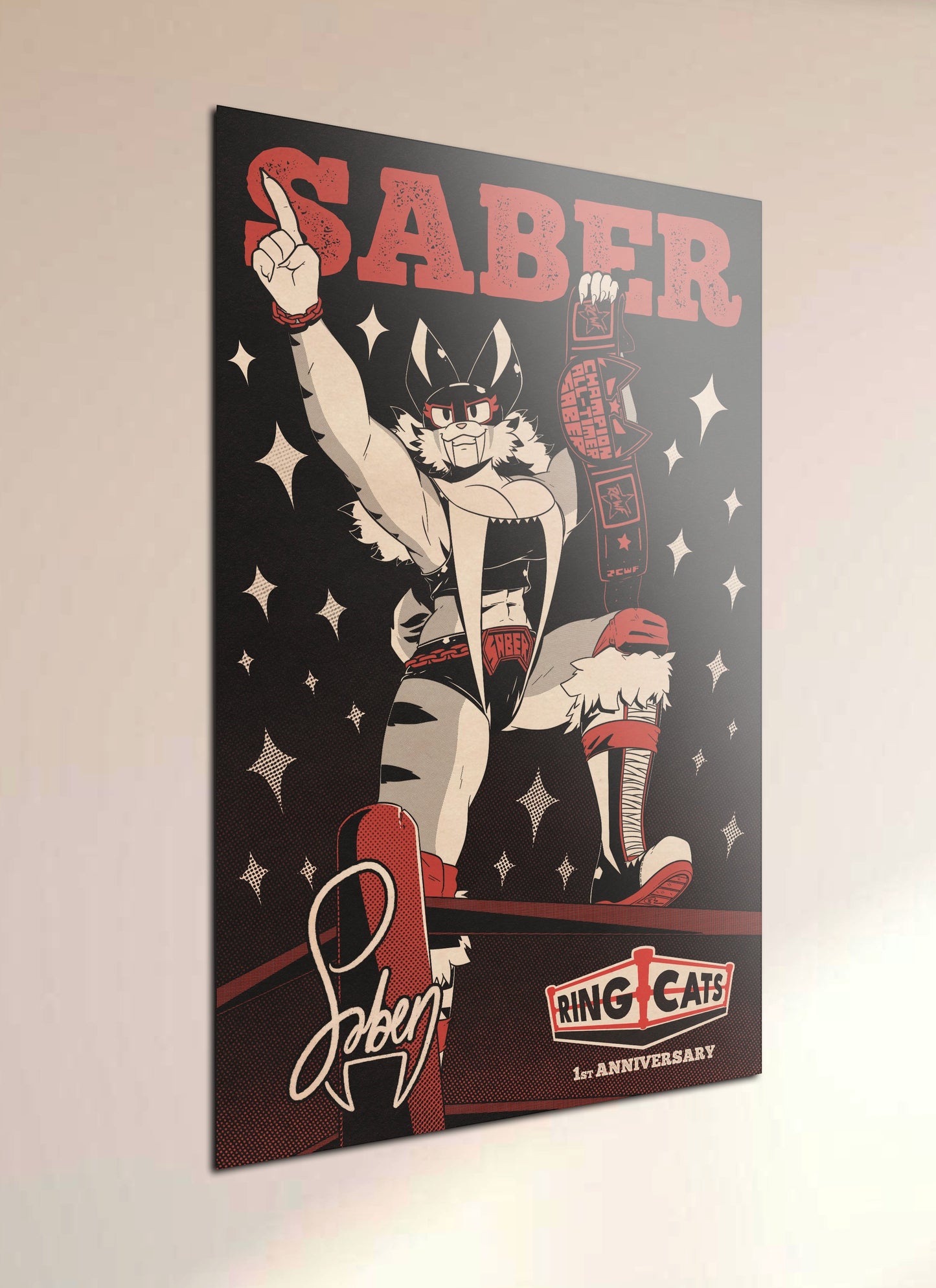 Ring Cats Anniversary Poster