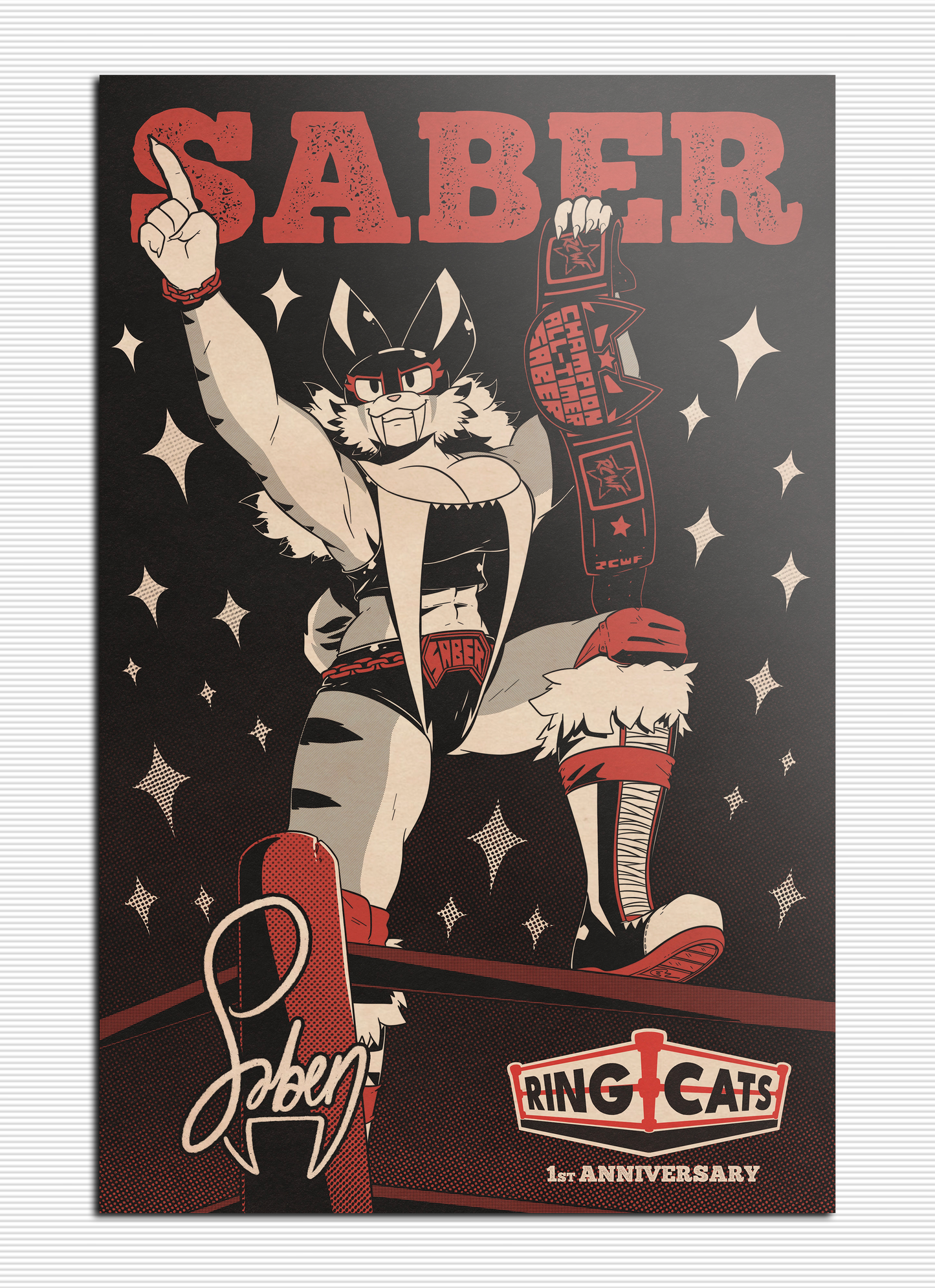 Ring Cats Anniversary Poster