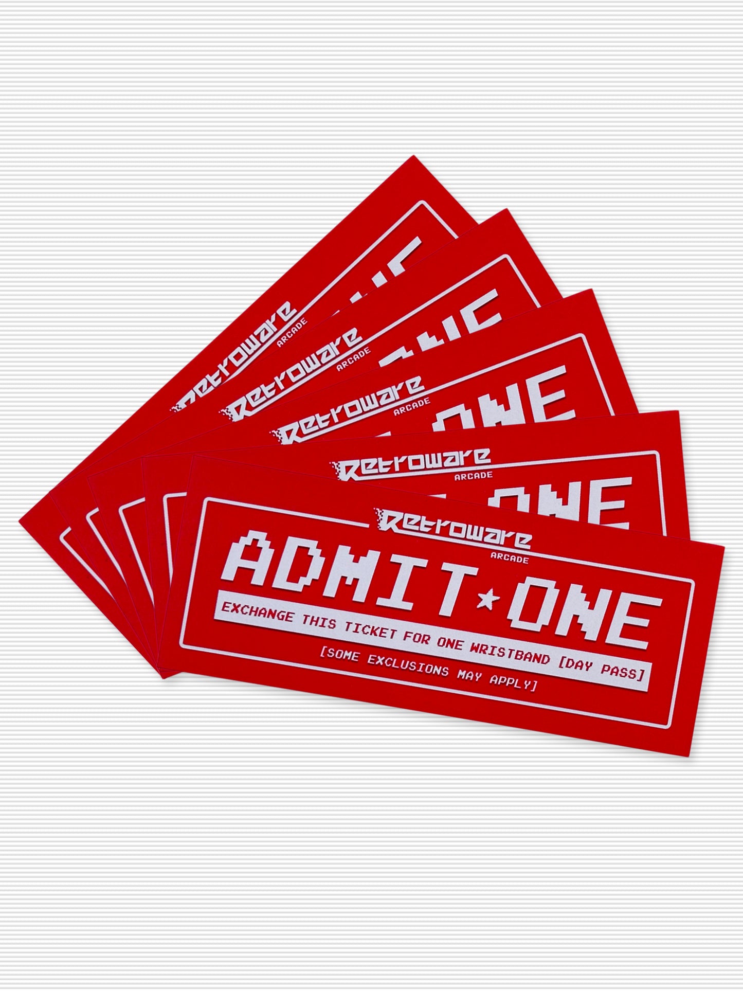 Retroware Arcade Ticket Book (5 Discount Passes)