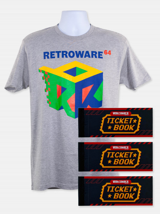 Retroware Arcade Retroware 64 Mega Bundle (15 Discount Passes and T-Shirt)