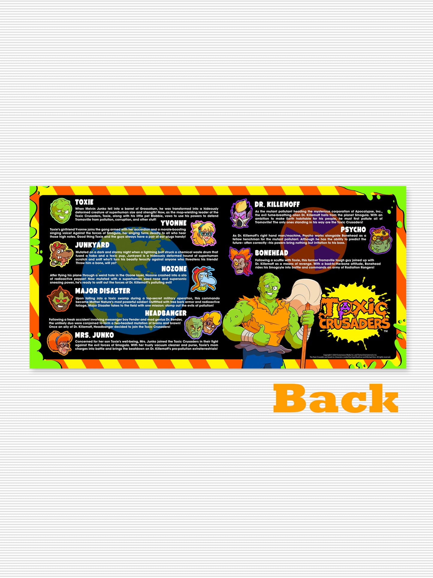 *FREE Toxic Crusaders Double-Sided Poster
