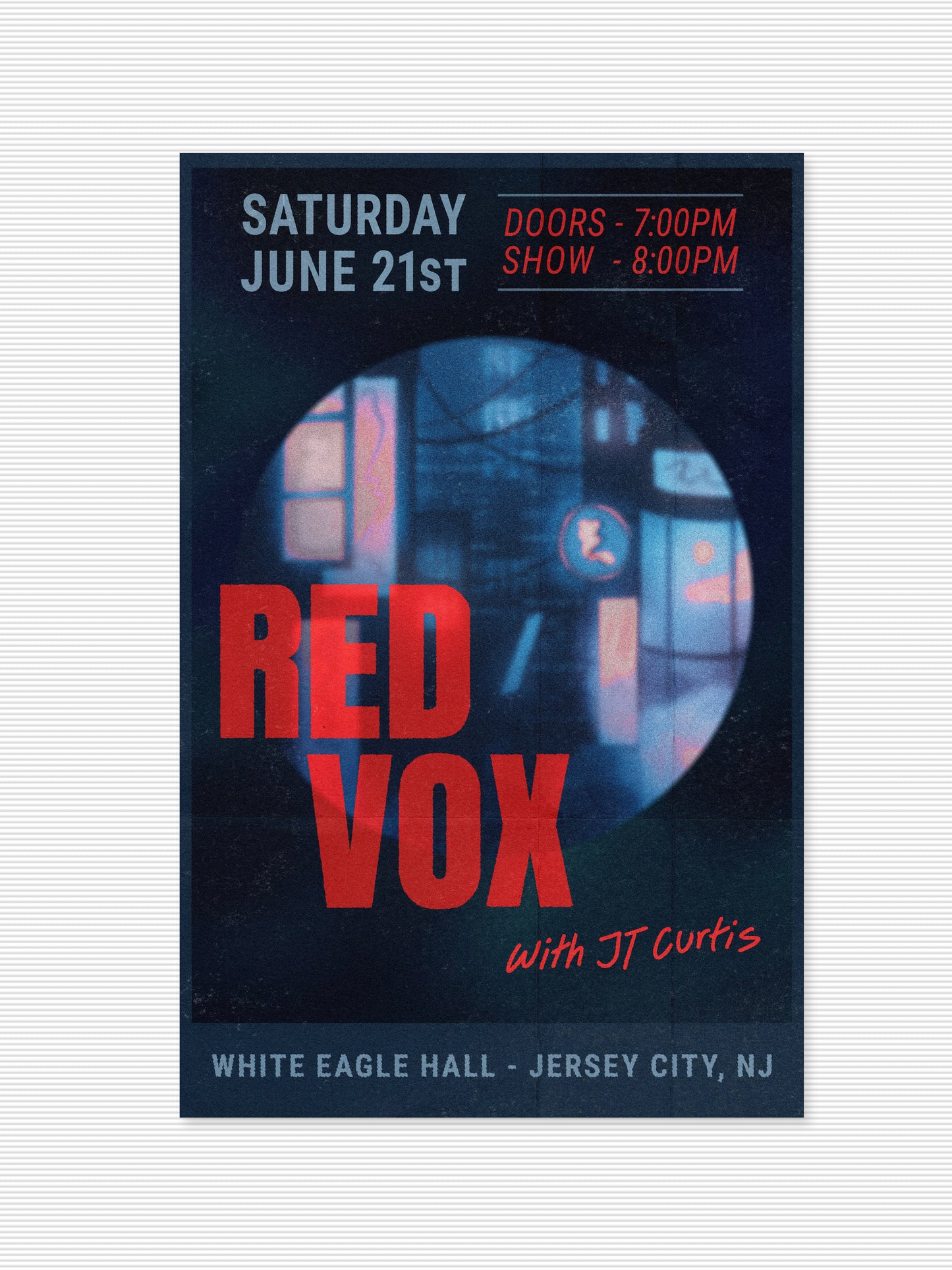 Red Vox White Eagle Hall Poster (11x17)