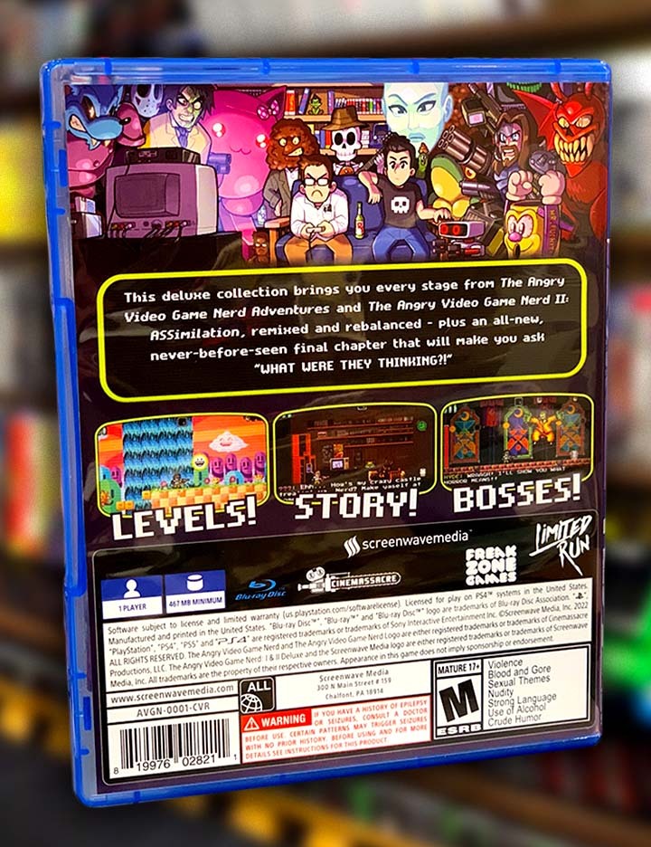 AVGN 1 & 2 Deluxe Video Game - PlayStation 4
