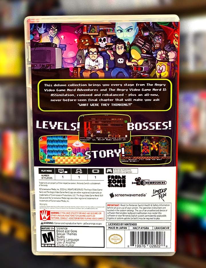 AVGN 1 & 2 Deluxe Video Game - Nintendo Switch