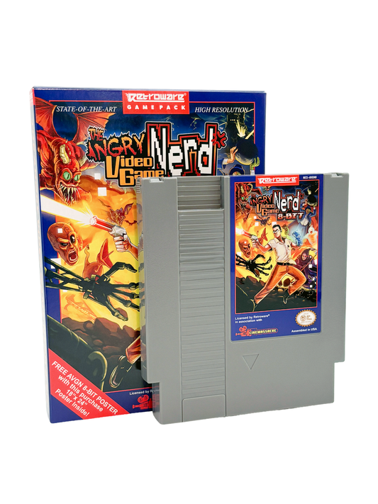 Angry Video Game Nerd 8-bit Standard Edition - Gray NES