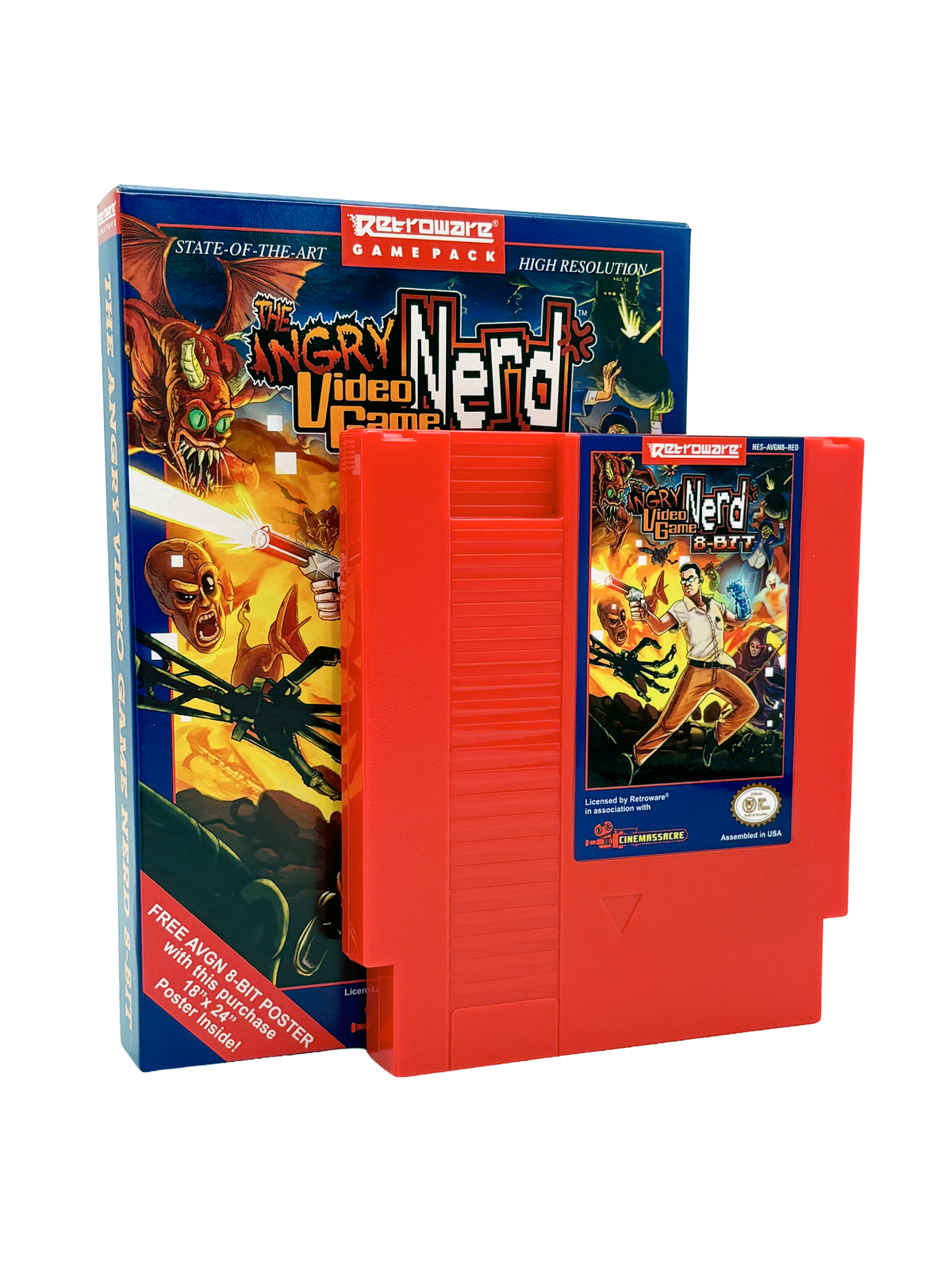 Angry Video Game Nerd 8-bit Limited Edition - Red NES