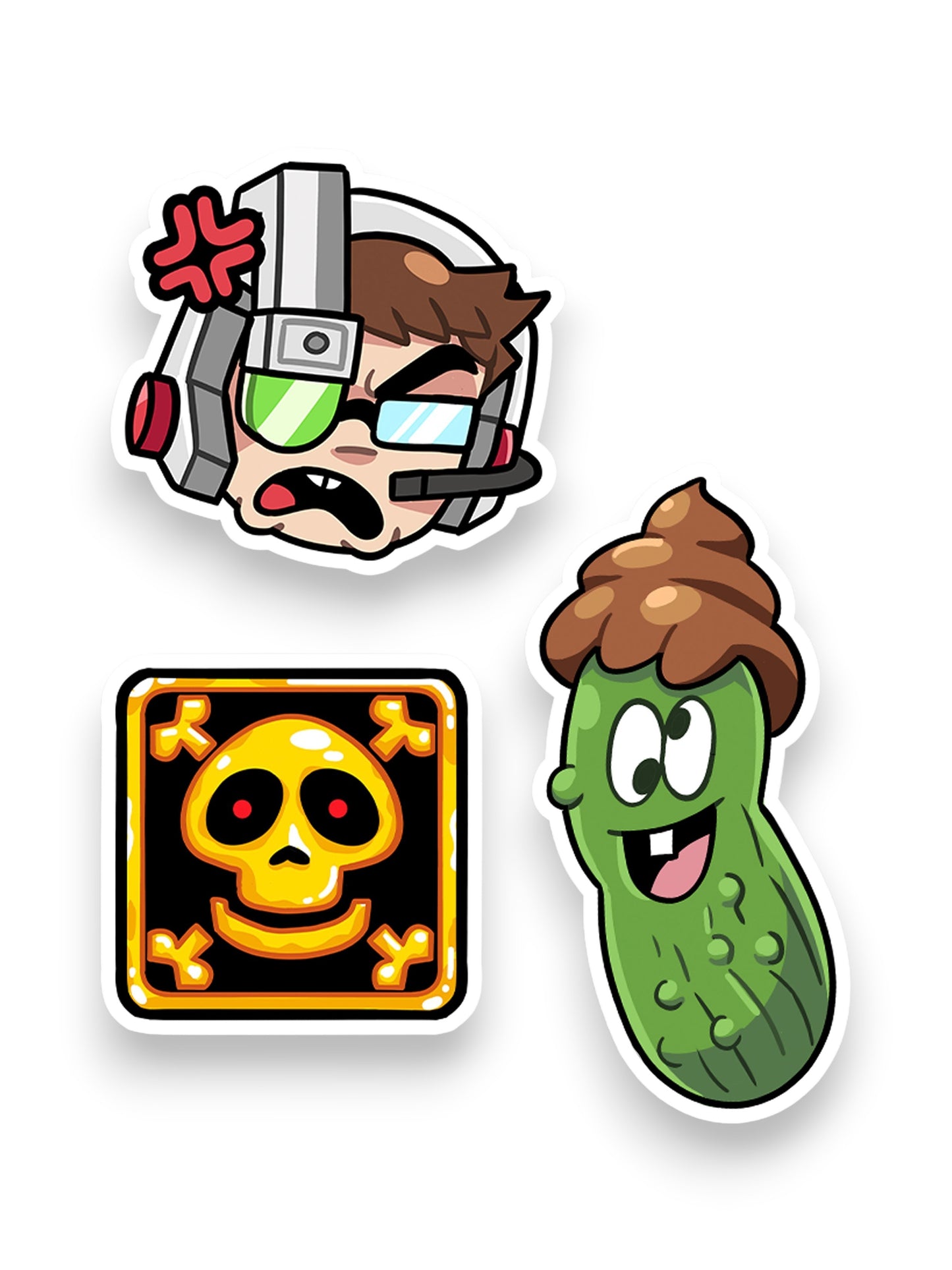 AVGN 1 & 2 Deluxe - 3 Sticker Bundle