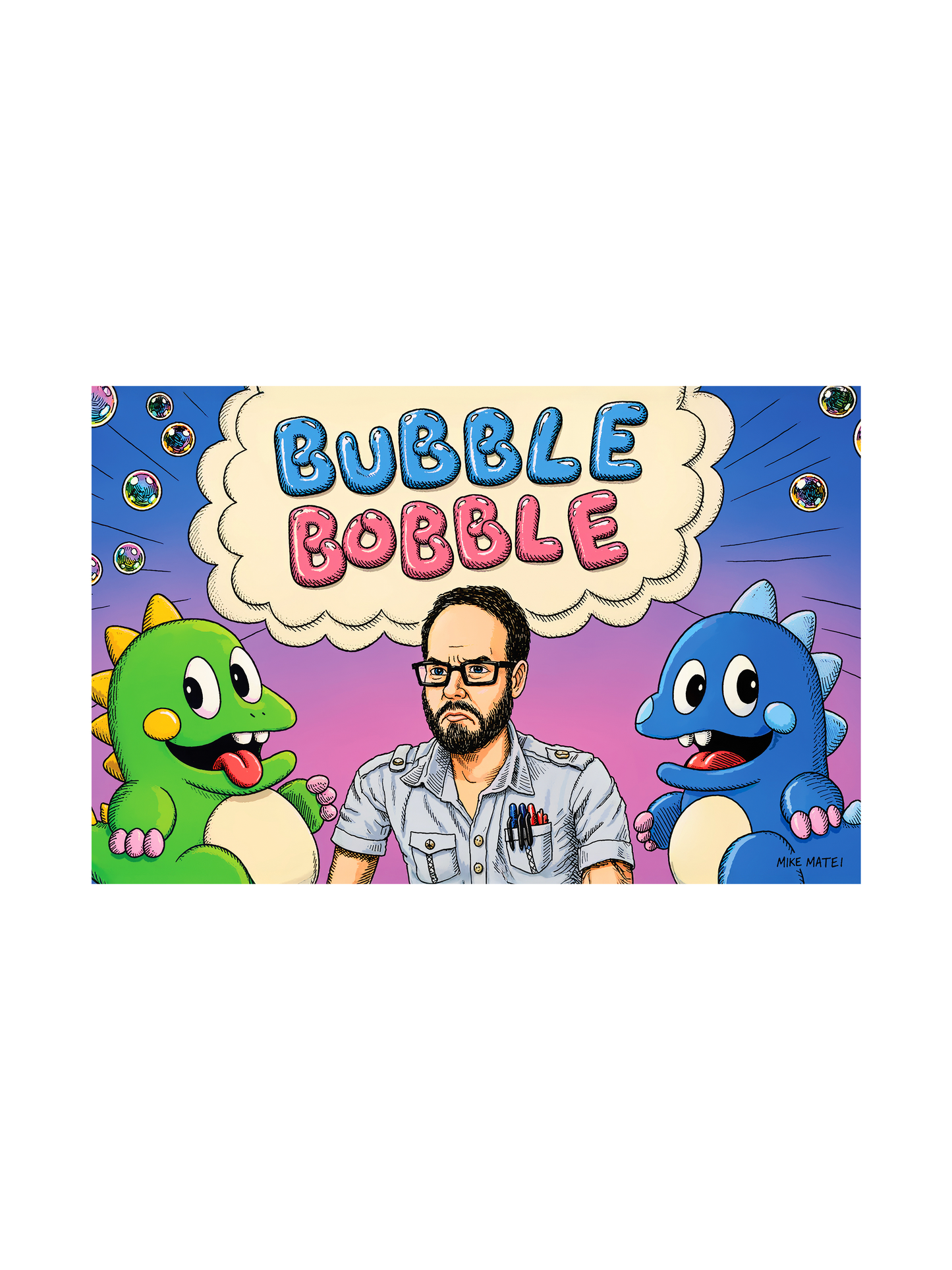 AVGN Bubble Bobble Title Card Poster (17x11) (Pre-order)