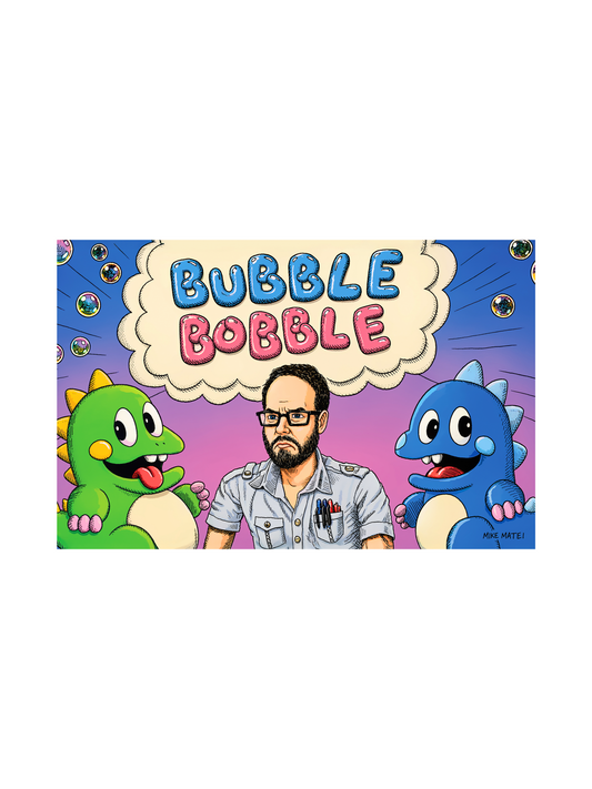 AVGN Bubble Bobble Title Card Poster (17x11) (Pre-order)