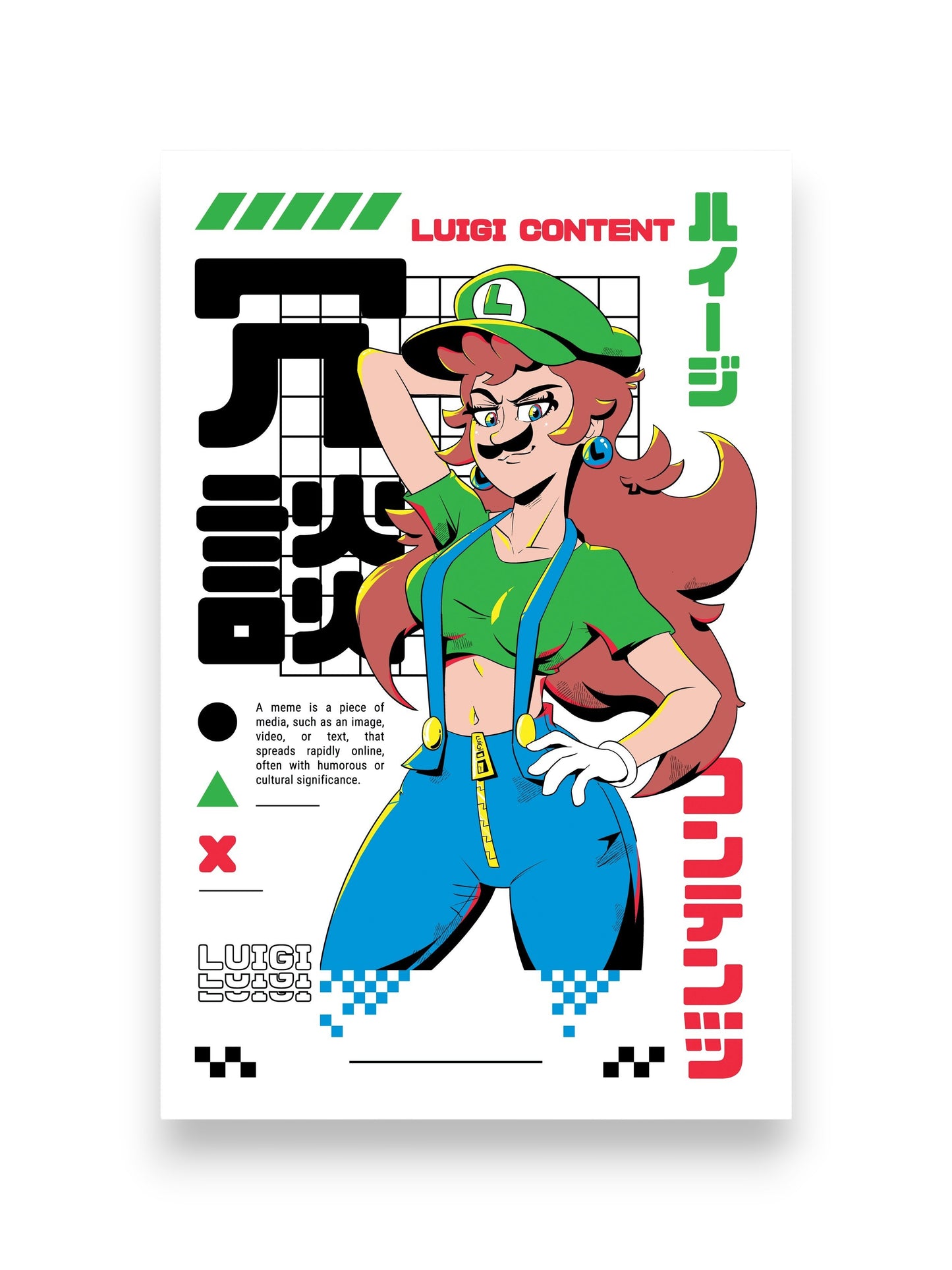 BeatEmUps Luigi Content Bundle (Shirt and Poster)