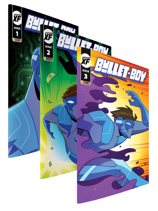 XanderFlicks: Bullet-Boy #1-3 Comic Physical Edition Bundle