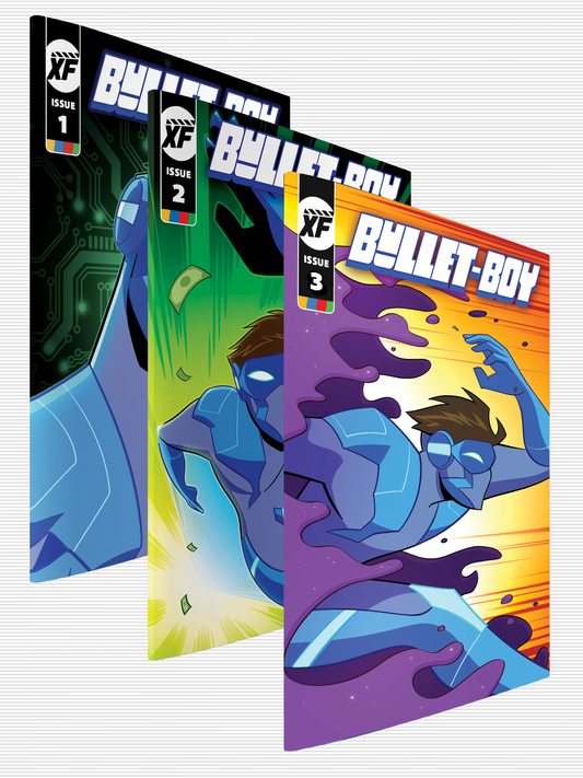 XanderFlicks: Bullet-Boy #1-3 Comic Physical Edition Bundle
