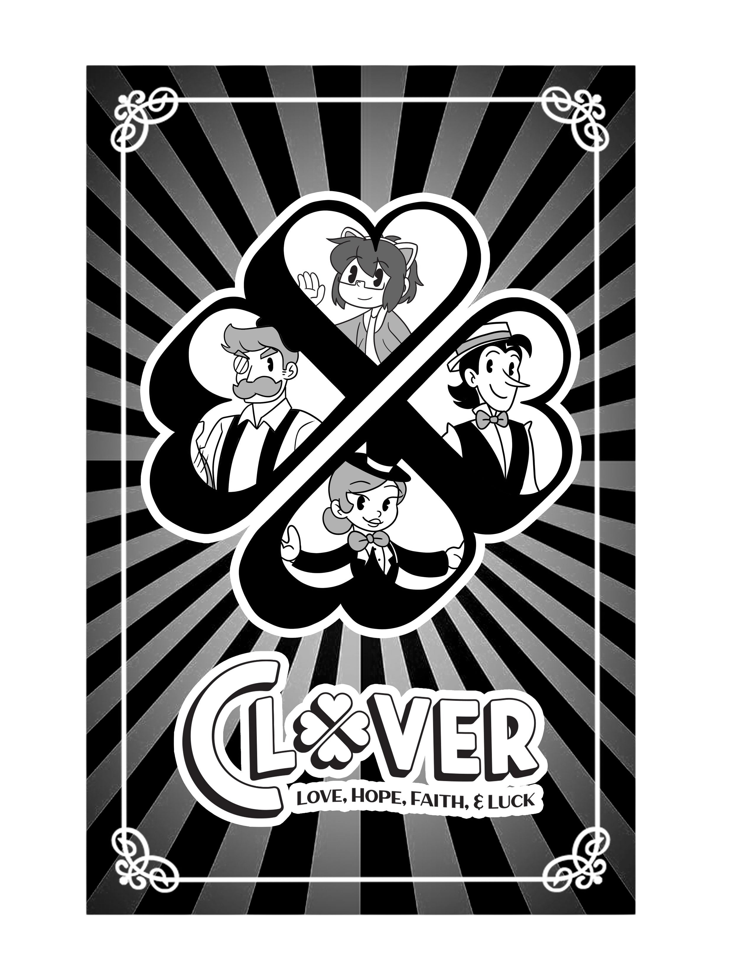 OR3O Clover Poster (11x17) – Retroware