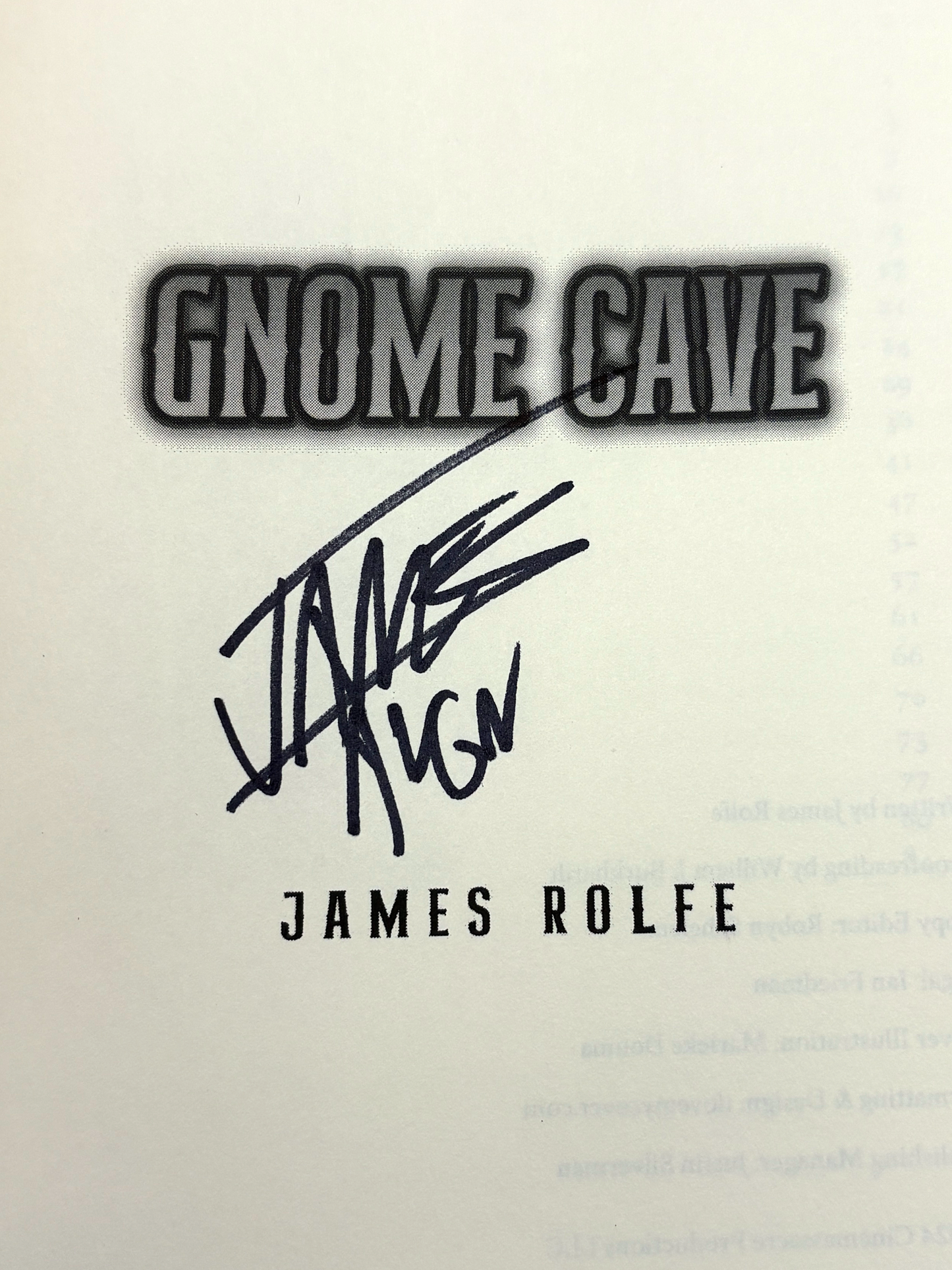 Cinemassacre Limited Edition Gnome Cave Book Signed Number