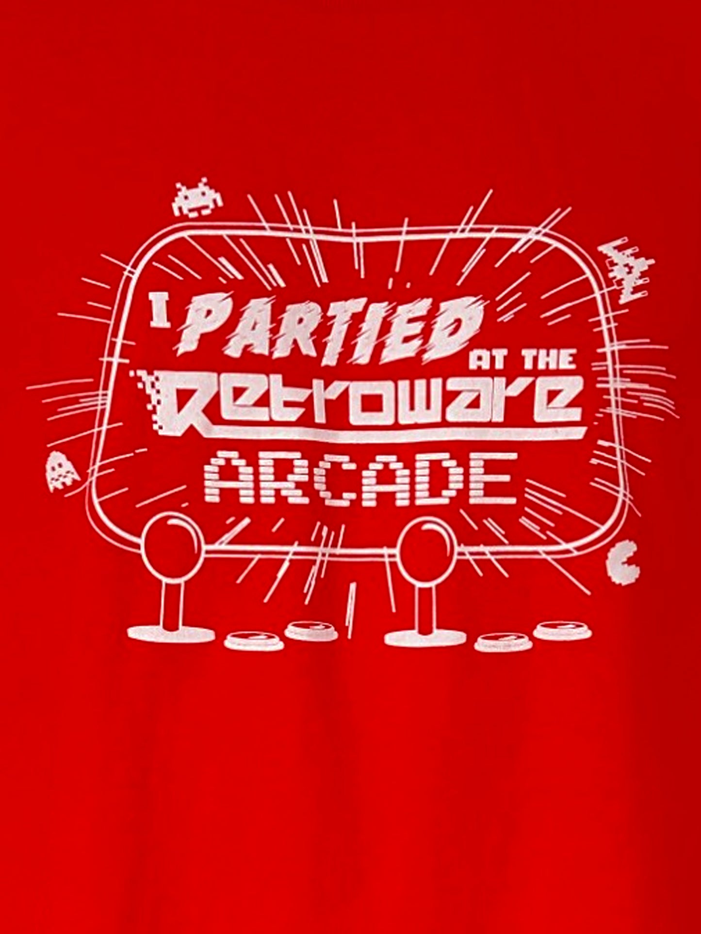 I Partied At The Retroware Arcade T-Shirt