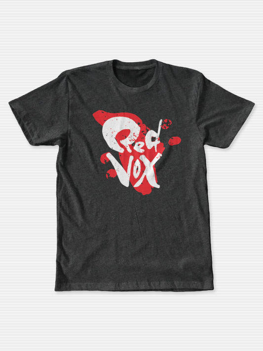 Red Vox - Logo Charcoal Tee