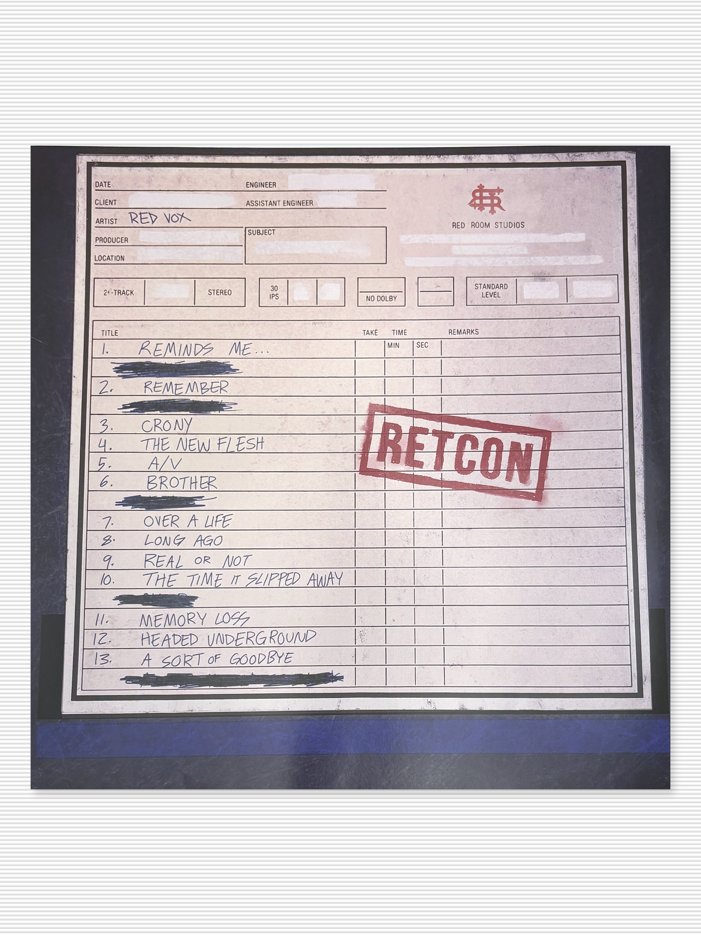 Red Vox - Retcon Vinyl