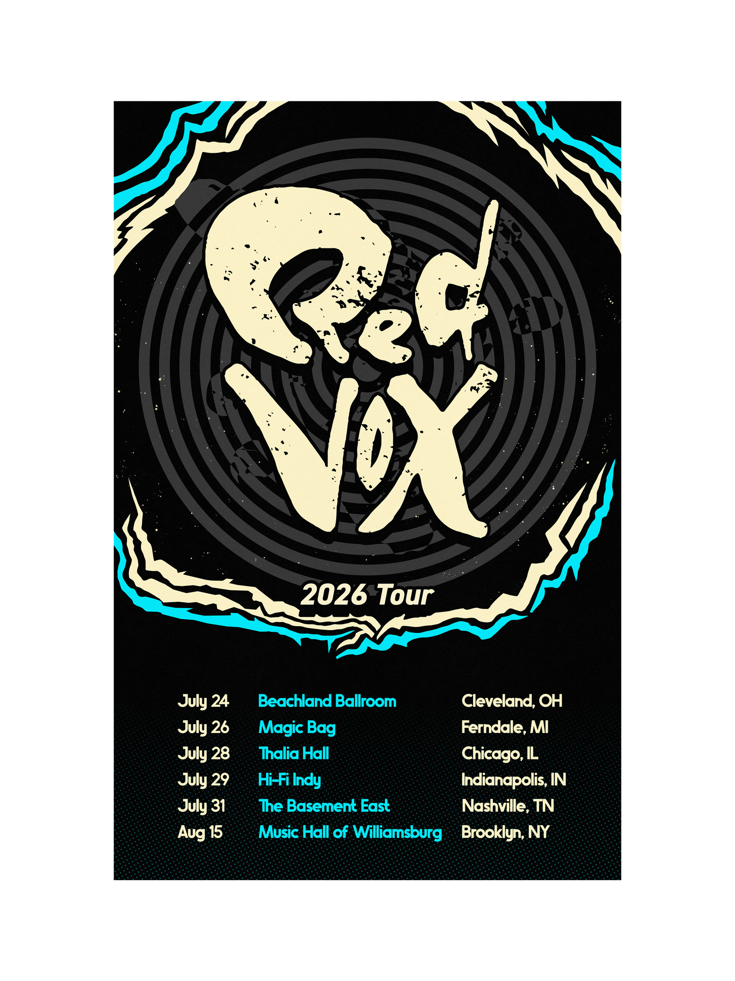 Red Vox Tour Poster