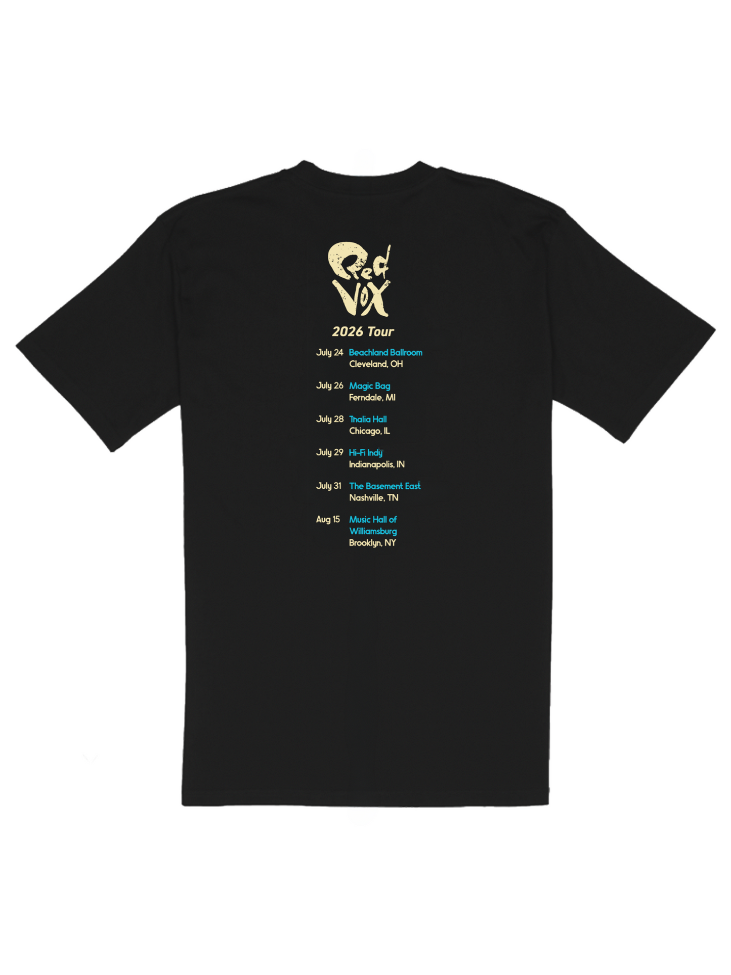 Red Vox - Tour T-shirt