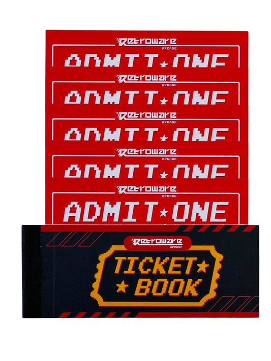 Retroware Arcade Ticket Book (5 Discount Passes)