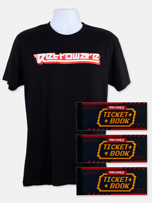 Retroware Arcade Retroware Logo Mega Bundle (15 Discount Passes and T-Shirt)