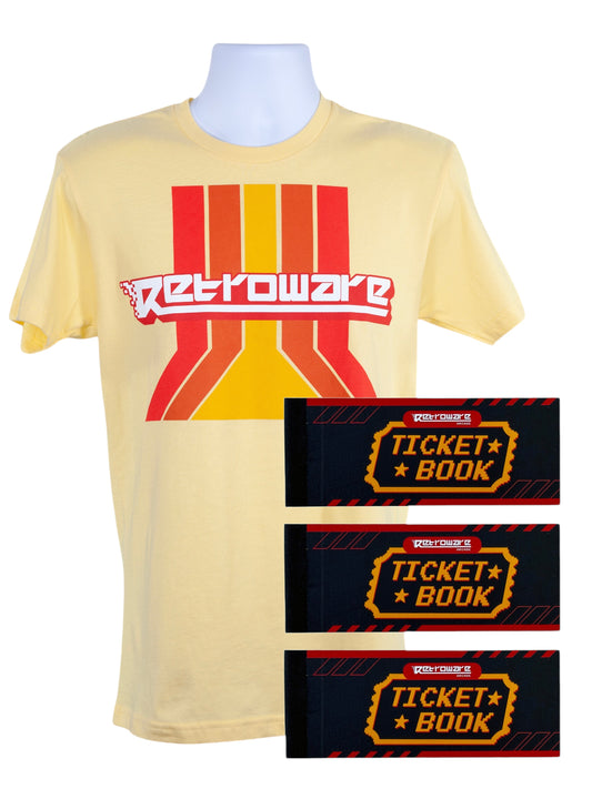 Retroware Arcade Old School Mega Bundle (15 Discount Passes and T-Shirt)