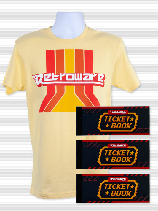 Retroware Arcade Old School Mega Bundle (15 Discount Passes and T-Shirt)