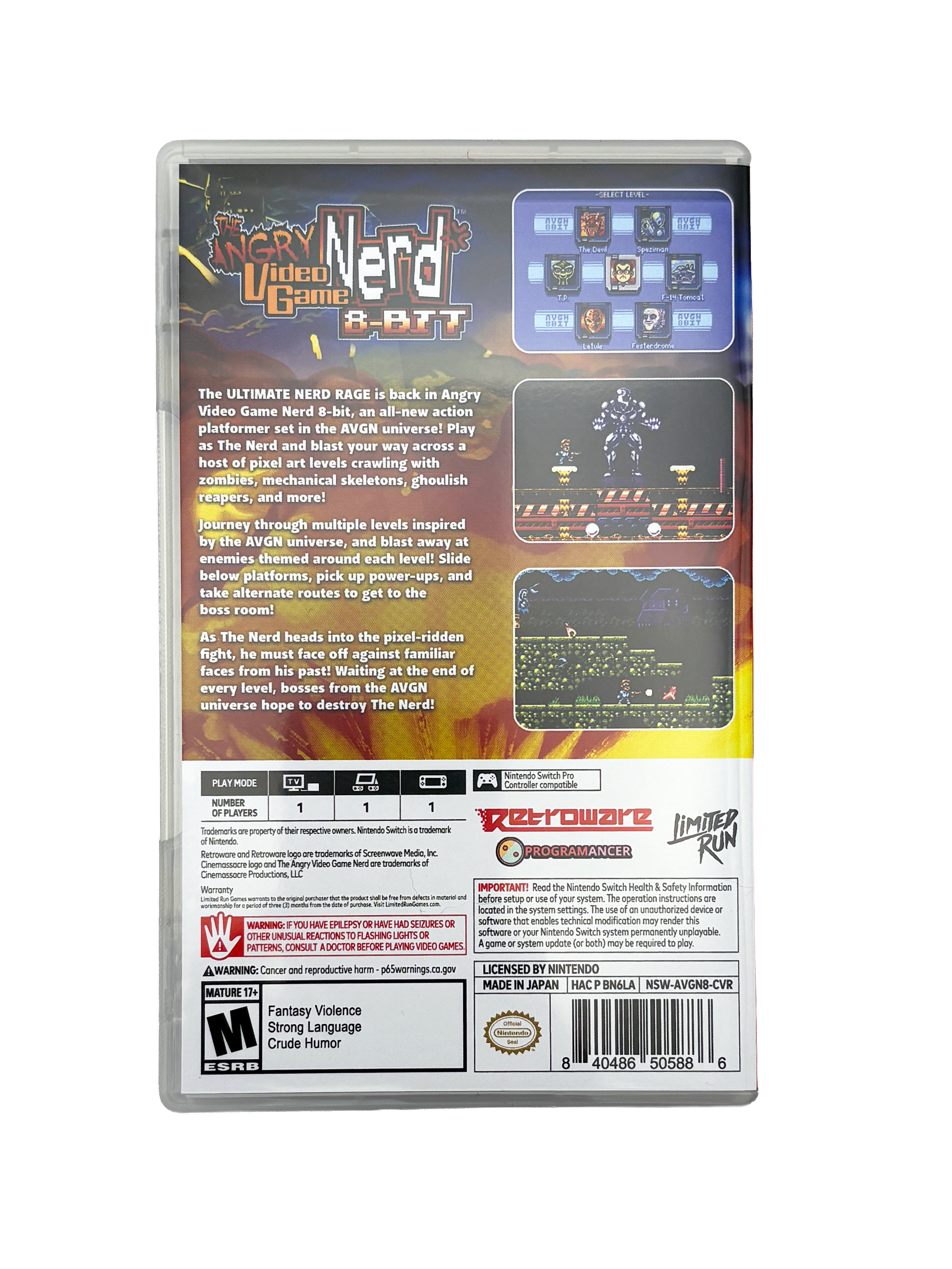 Angry Video Game Nerd 8-bit Standard Edition - Nintendo Switch Angry Video Game Nerd 8-bit Standard Edition - Nintendo Switch