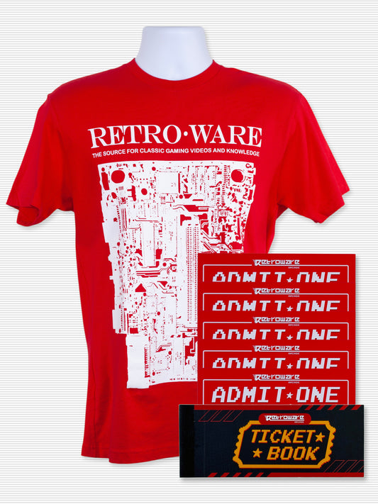 Retroware Arcade Arcade Board Fun Bundle (5 Discount Passes and T-Shirt)