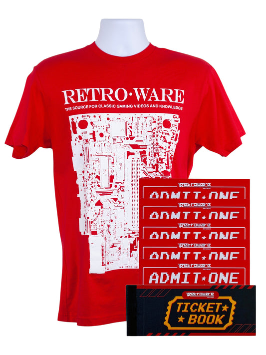 Retroware Arcade Arcade Board Fun Bundle (5 Discount Passes and T-Shirt)