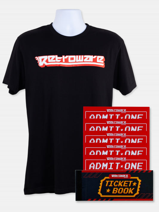 Retroware Arcade Retroware Logo Fun Bundle (5 Discount Passes and T-Shirt)