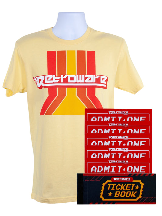 Retroware Arcade Old School Fun Bundle (5 Discount Passes and T-Shirt)