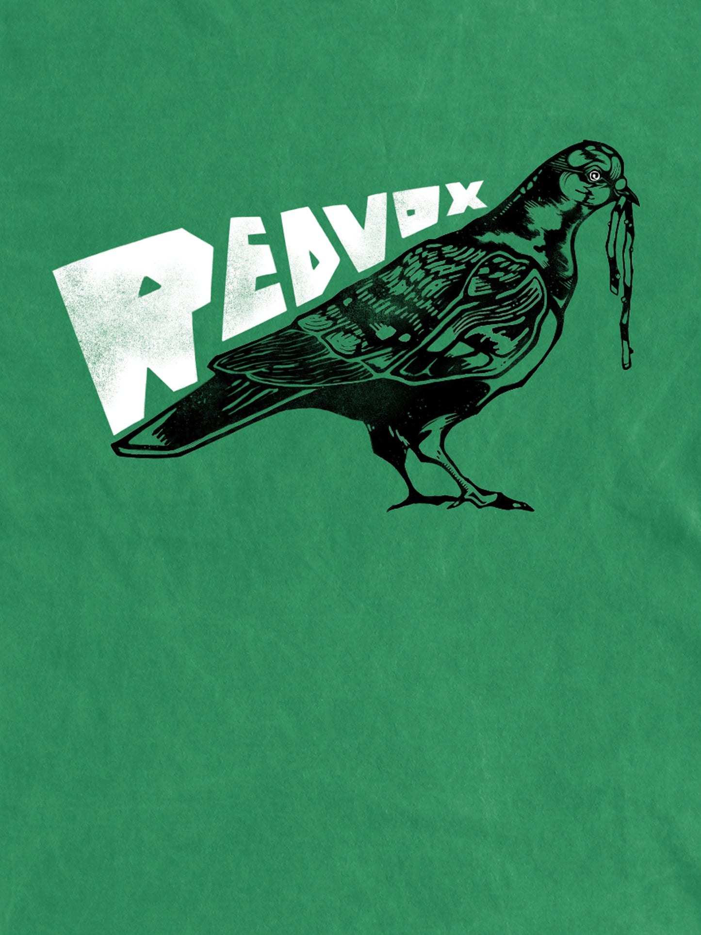 Red Vox - Noodle Pigeon Tee - Heather Green